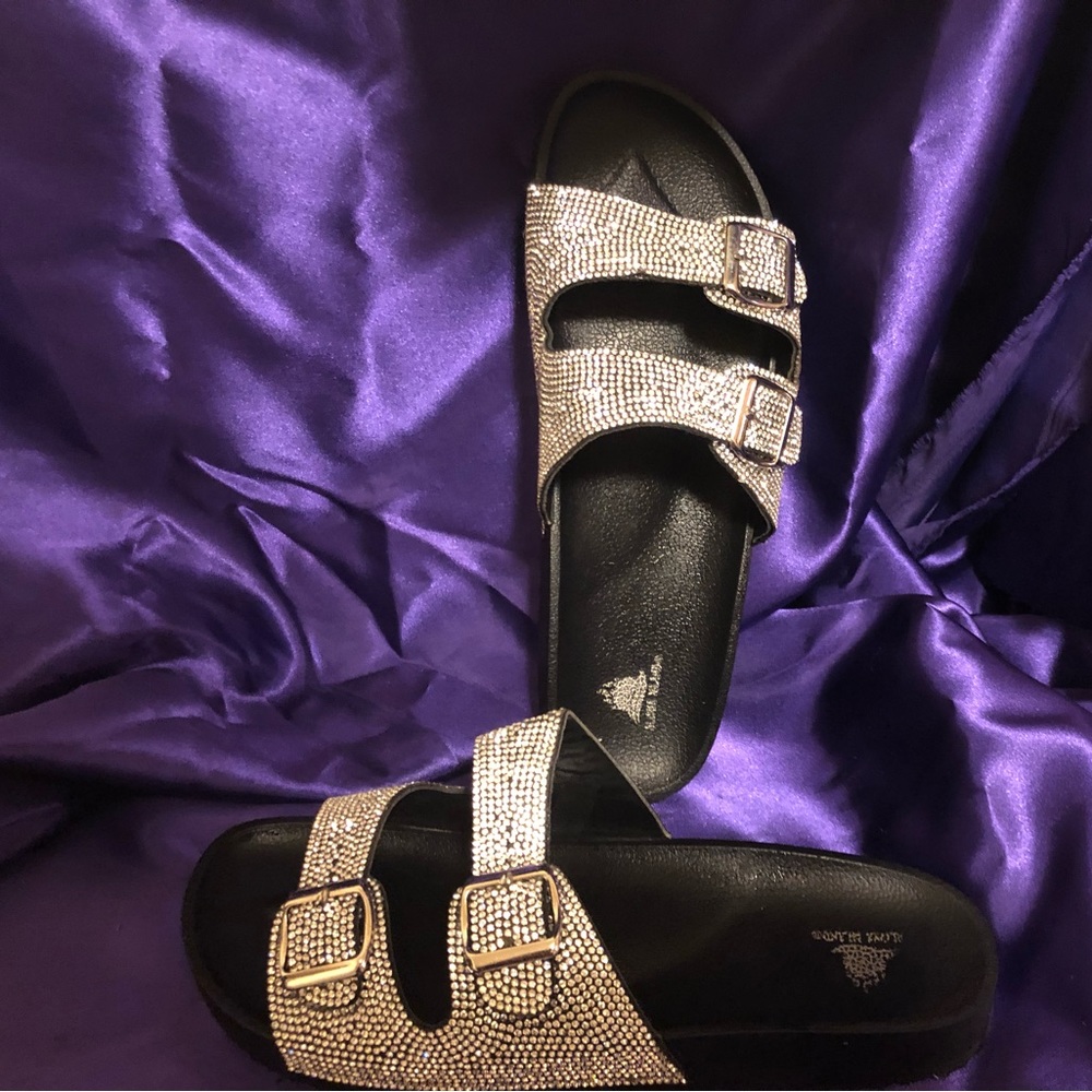 Rhinestone Strap Slides